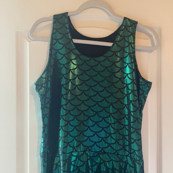 Green Scale Mermaid Dress - Picture 3 of 7